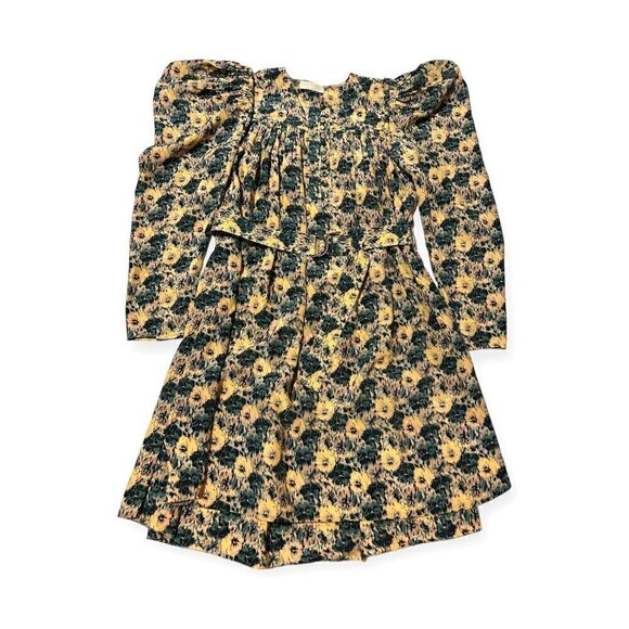 Ulla Johnson Elaine Mini Dress, Begonia Floral Printed, With Belt,‎ Size 8, NWT - Picture 8 of 16